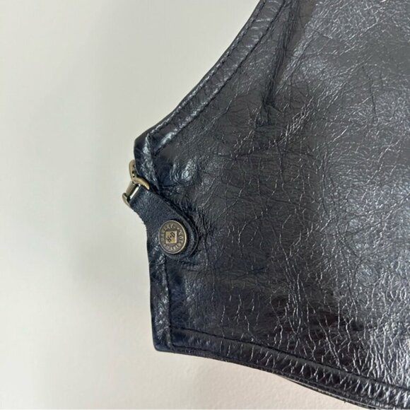 Harley-Davidson Black Leather Crop Top - Picture 5 of 6